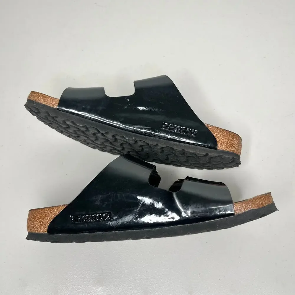 Birkenstock Big Buckle Arizona Patent Leather Sandal 39